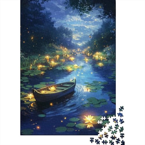 Dreamlike River Puzzle 1000 Teile Erwachsene Lernspiel Spielzeug Geschenk Holzpuzzle Erwachsene Für Erwachsene Und Kinder 1000pcs (75x50cm) von GAOYUCHUN