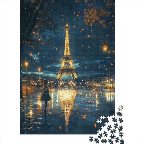 Dreamy Eiffel Tower 1000 Stück Puzzles Heim Dekoration Puzzle 1000 Teile Holzpuzzle Erwachsene UnregelmaBige Einzigartige Für Erwachsene Und Kinder Ab 12 Jahren 1000pcs (75x50cm) von GAOYUCHUN