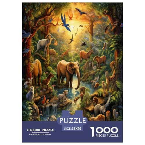 Dschungeltiere Puzzle 1000-teilige Schwer Puzzle Spielzeug Pädagogisches Spiel Impossible Herausforderungsspielzeug Für Erwachsene Und Kinder in Bewährter 38x26cm/1000pcs Dschungeltiere Puzzle 1000-teilige Schwer Puzzle Spielzeug Pädagogisches Spiel Impossible Herausforderungsspielzeug Für Erwachsene Und Kinder in Bewährter 38x26cm/1000pcs von GAOYUCHUN