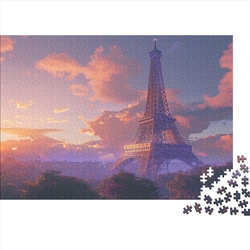 Eifel Tower France 300 Teile Puzzle Für Erwachsene Geschicklichkeitsspiel Für Die Ganze Familie Puzzle Für Erwachsene Und Kinder Ab 14 Jahren 300pcs (40x28cm) von GAOYUCHUN