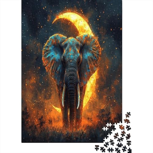 Elephant Puzzle 1000 Teile Erwachsene Lernspiel Spielzeug Geschenk Holzpuzzle Erwachsene Für Erwachsene Und Kinder 1000pcs (75x50cm) von GAOYUCHUN