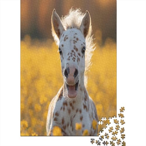 Eohippus Horse 500 Stück Puzzles Für Erwachsene Teenager Lernspiel Spielzeug Geschenk Für Erwachsene Und Kinder Ab 12 Jahren 500pcs (52x38cm) von GAOYUCHUN