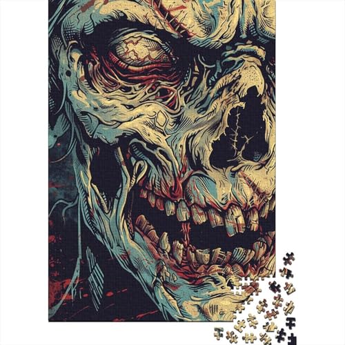 Female Zombie Puzzle 1000 Teile für Erwachsene Einzigartige Wohnkultur Und Geschenke Für Zuhause Holzpuzzle Familie Oder Kinder Puzzle 1000 Teile (75 x 50 cm) von GAOYUCHUN