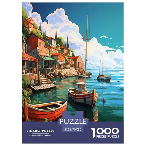 Ferienbucht Puzzle 1000-teilige Schwer Puzzle Spielzeug Lernspiel Impossible Herausforderung Spielzeug Für Erwachsene Und Kinder Ab 14 Jahren 70x50cm/1000pcs Ferienbucht Puzzle 1000-teilige Schwer Puzzle Spielzeug Lernspiel Impossible Herausforderung Spielzeug Für Erwachsene Und Kinder Ab 14 Jahren 70x50cm/1000pcs von GAOYUCHUN