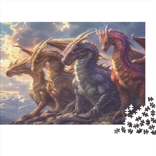 Fierce Tetrasauru 1000 Teile Puzzlespie Lernspiel Spielzeug Geschenk Holzpuzzle Erwachsene Herausforderung Für Erwachsene Teenager 1000pcs (75x50cm) von GAOYUCHUN