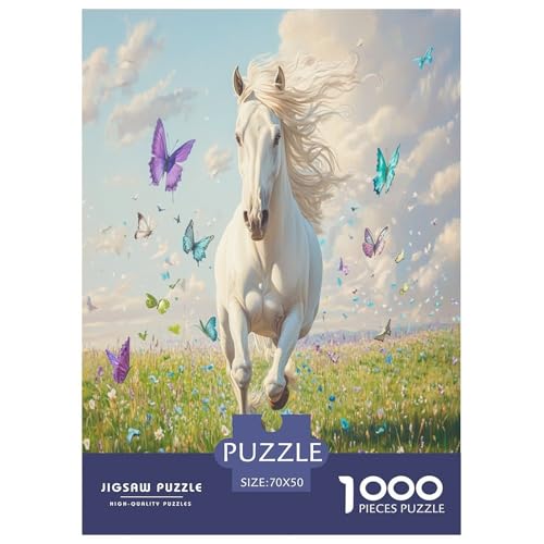Fine Pferd Puzzles 1000 Teile Schwer Puzzle Spielzeug Lernspiel Impossible Herausforderungsspielzeug Für Erwachsene Und Kinder Ab 12 Jahren 70x50cm/1000pcs Fine Pferd Puzzles 1000 Teile Schwer Puzzle Spielzeug Lernspiel Impossible Herausforderungsspielzeug Für Erwachsene Und Kinder Ab 12 Jahren 70x50cm/1000pcs von GAOYUCHUN