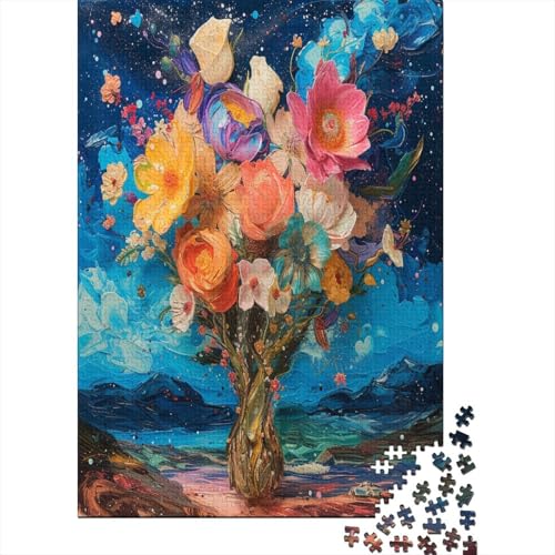 Flowers 1000-teiliges Puzzle Für Erwachsene Kinder Geschicklichkeitsspiel Für Die Ganze Familie Puzzle Für Erwachsene Und Kinder Ab 14 Jahren 1000pcs (75x50cm) von GAOYUCHUN