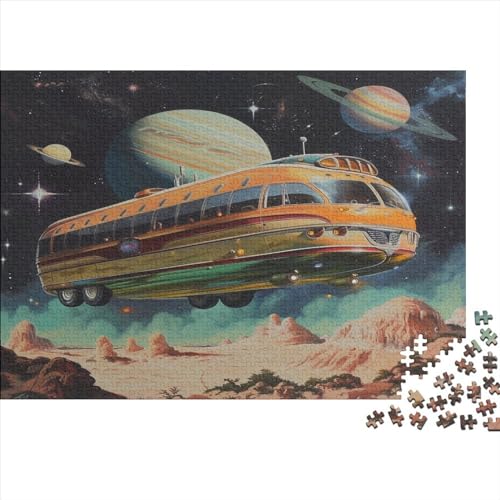 Flying Bus 1000 Teile Puzzle Für Erwachsene Geschicklichkeitsspiel Für Die Ganze Familie Für Erwachsene Und Kinder Ab 12 Jahren 1000pcs (75x50cm) von GAOYUCHUN