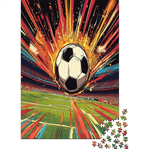 Football Puzzle 1000 Teile Lernspiel Spielzeug Geschenk Holzpuzzle Erwachsene Abbauen Familien Für Erwachsene Und Kinder 1000pcs (75x50cm) von GAOYUCHUN