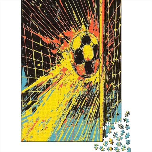 Football Puzzle 1000 Teile Lernspiel Spielzeug Geschenk Holzpuzzle Erwachsene Abbauen Familien Für Erwachsene Und Kinder 1000pcs (75x50cm) von GAOYUCHUN