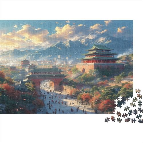 Forbidden City Puzzle 1000 Teile Für Erwachsene Firmenfeier Holzpuzzle Familie Oder Kinder Puzzle 1000 Teile (75 x 50 cm) von GAOYUCHUN