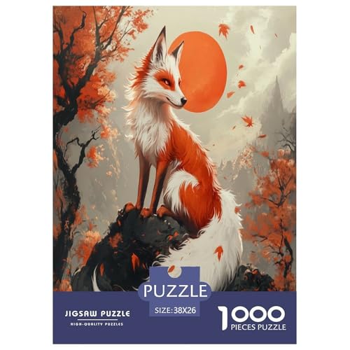 Fox Puzzle 1000-teilige Schwer Puzzle Spielzeug Pädagogisches Spiel Impossible Herausforderungsspielzeug Für Erwachsene Und Kinder in Bewährter 38x26cm/1000pcs Fox Puzzle 1000-teilige Schwer Puzzle Spielzeug Pädagogisches Spiel Impossible Herausforderungsspielzeug Für Erwachsene Und Kinder in Bewährter 38x26cm/1000pcs von GAOYUCHUN