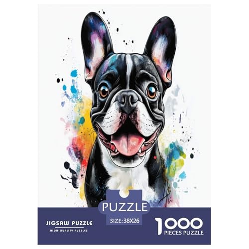 Französische BullHundge Puzzle 1000 Teile Schwer Puzzle Spielzeug Pädagogisches Spiel Impossible Herausforderung Spielzeug Für Erwachsene Kinder 38x26cm/1000pcs Französische BullHundge Puzzle 1000 Teile Schwer Puzzle Spielzeug Pädagogisches Spiel Impossible Herausforderung Spielzeug Für Erwachsene Kinder 38x26cm/1000pcs von GAOYUCHUN