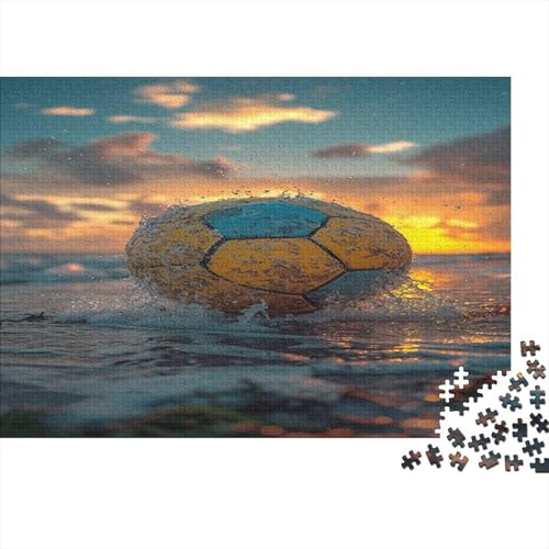 Fußball Puzzle Erwachsene 1000 Teile anspruchsvolle Puzzlespiele Rätsel unmöglich Geschenkidee für Erwachsene Wanddekoration des Rahmens 1000 Stück (75 x 50 cm) von GAOYUCHUN