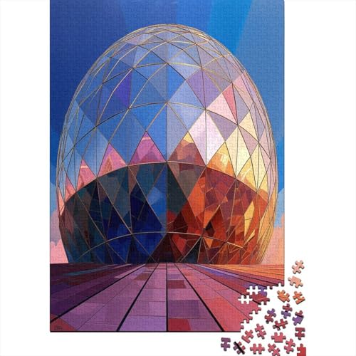 Geodesic Dome 300-teiliges Puzzle Für Erwachsene Kinder Geschicklichkeitsspiel Für Die Ganze Familie Für Erwachsene Und Kinder Ab 12 Jahren 300pcs (40x28cm) von GAOYUCHUN