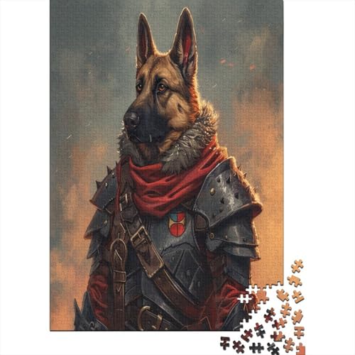 German Shepherd Puzzle 1000 Teile Für Erwachsene Wohnkultur Holzpuzzle Familie Oder Kinder Puzzle 1000 Teile (75x50cm) von GAOYUCHUN