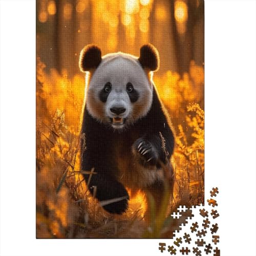 Giant Panda 300 Teile Puzzle Für Erwachsene Lernspiel Spielzeug Geschenk Für Erwachsene Und Kinder Ab 12 Jahren 300pcs (40x28cm) von GAOYUCHUN