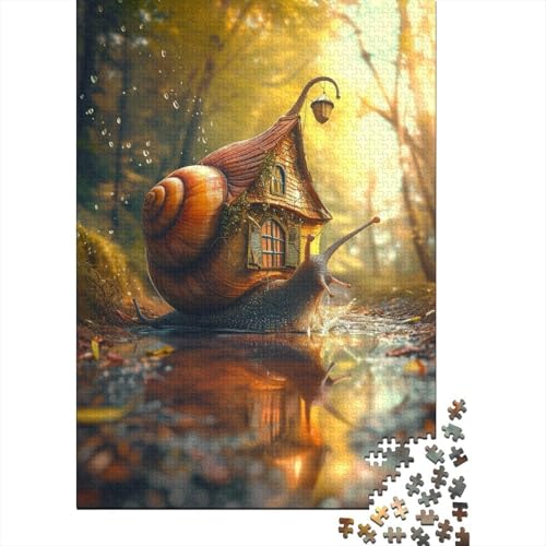 Giant Snail 300 Stück Puzzles Lernspiel Spielzeug Geschenk Geschicklichkeitsspiel Für Die Ganze Familie Puzzle Für Erwachsene Und Kinder Ab 14 Jahren 300pcs (40x28cm) von GAOYUCHUN