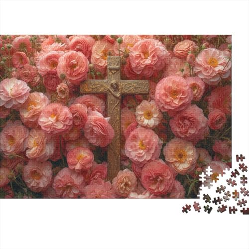 Gold Cross Puzzle 500 Teile Für Erwachsene Puzzles Ein Herausforderndes Rätsel Puzzle Für Erwachsene Und Kinder Ab 14 Jahren 500pcs (52x38cm) von GAOYUCHUN