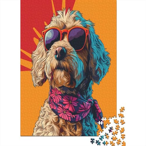 Golden Doodle Puzzle 1000 Teile Für Erwachsene Puzzles Geschicklichkeitsspiel Für Die Ganze Familie Puzzle Für Erwachsene Und Kinder Ab 14 Jahren 1000pcs (75x50cm) von GAOYUCHUN