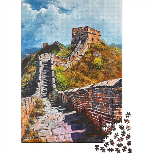 Great Wall 500 Teile Puzzle Für Erwachsene EIN Herausforderndes Rätsel Für Erwachsene Und Kinder Ab 12 Jahren 500pcs (52x38cm) von GAOYUCHUN