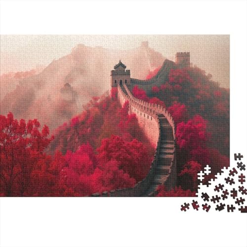 Great Wall of China 1000 Teile Puzzle Puzzle Lernspiele Puzzle Puzzle für Familienspiel für Erwachsene und Familien 1000 Stück (75 x 50 cm) von GAOYUCHUN