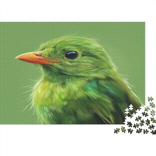 Green Bird 1000 Teile Puzzle Dekoration Für Zuhause Unmögliches Puzzle Buntes Puzzle Für Erwachsene Und Familien 1000 Teile (75 x 50 cm) von GAOYUCHUN