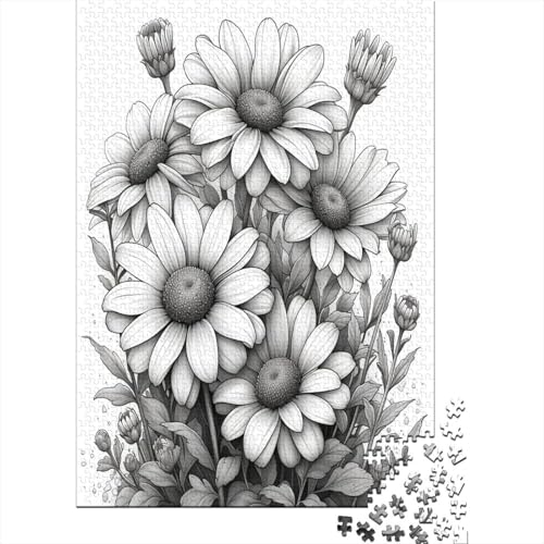 Grey Daisy 500 Stück Puzzles Lernspiel Spielzeug Geschenk Geschicklichkeitsspiel Für Die Ganze Familie Puzzle Für Erwachsene Und Kinder Ab 14 Jahren 500pcs (52x38cm) von GAOYUCHUN