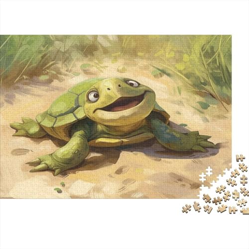 Happy Turtle 300 Teile Puzzle Für Erwachsene Ein Herausforderndes Rätsel Für Erwachsene Und Kinder Ab 12 Jahren 300pcs (40x28cm) von GAOYUCHUN