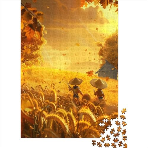 Hardworking Farmers Puzzle 500 Teile Für Erwachsene Puzzles Puzzlespiele Für Die Ganze Familie Puzzle Für Erwachsene Und Kinder Ab 14 Jahren 500pcs (52x38cm) von GAOYUCHUN