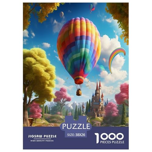 Heißluftballon Puzzle 1000-teilige Schwer Puzzle Spielzeug Lernspiel Impossible Herausforderung Spielzeug Für Erwachsene Und Kinder Ab 12 Jahren 38x26cm/1000pcs Heißluftballon Puzzle 1000-teilige Schwer Puzzle Spielzeug Lernspiel Impossible Herausforderung Spielzeug Für Erwachsene Und Kinder Ab 12 Jahren 38x26cm/1000pcs von GAOYUCHUN
