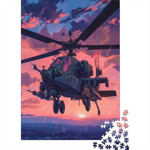 Helicopter 300 Teile Puzzle Für Erwachsene Geschicklichkeitsspiel Für Die Ganze Familie Puzzle Für Erwachsene Und Kinder Ab 14 Jahren 300pcs (40x28cm) von GAOYUCHUN