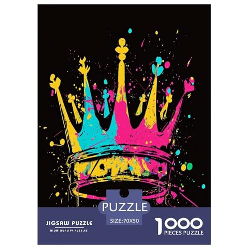 Hip Hop Krone Puzzle 1000-teilige Schwer Puzzle Spielzeug Pädagogisches Spiel Impossible Herausforderung Spielzeug Für Erwachsene Und Kinder in Bewährter 70x50cm/1000pcs Hip Hop Krone Puzzle 1000-teilige Schwer Puzzle Spielzeug Pädagogisches Spiel Impossible Herausforderung Spielzeug Für Erwachsene Und Kinder in Bewährter 70x50cm/1000pcs von GAOYUCHUN