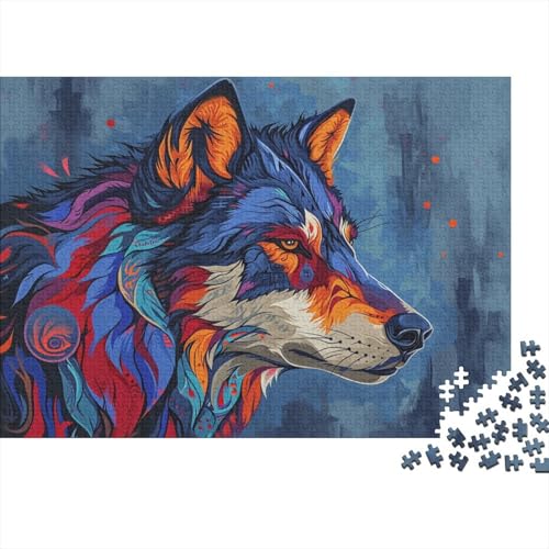 Imaginary Wolf Puzzle 300 Teile Für Erwachsene Puzzles Puzzlespiele Für Die Ganze Familie Für Erwachsene Und Kinder Ab 12 Jahren 300pcs (40x28cm) von GAOYUCHUN