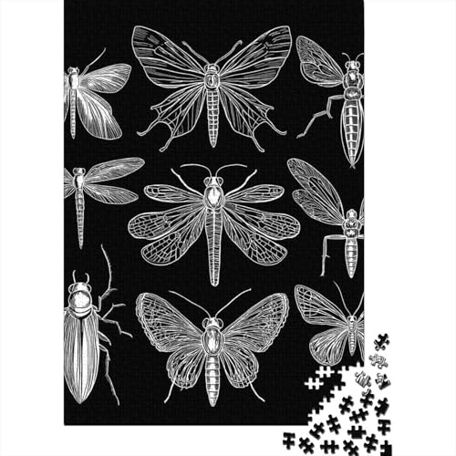 Insects Puzzle 1000 Teile UnregelmaBige Einzigartige Holzpuzzles Herausforderung Für Erwachsene Und Kinder Ab 12 Jahren 1000pcs (75x50cm) von GAOYUCHUN