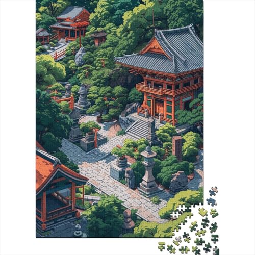 Japanese Park, 300 Teile, Puzzlespiele, Entspannung und Intelligenz, einfach, klassische Puzzles für Erwachsene und Kinder, 300 Stück (40 x 28 cm) von GAOYUCHUN