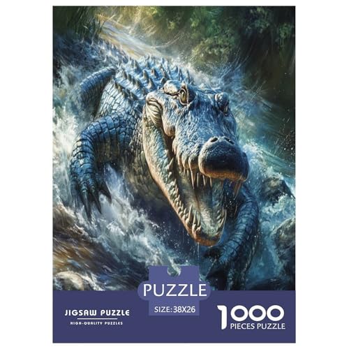 Krokodil Puzzle 1000 Teile Schwer Puzzle Spielzeug Pädagogisches Spiel Impossible Herausforderung Spielzeug Für Erwachsene Und Kinder in Bewährter 38x26cm/1000pcs Krokodil Puzzle 1000 Teile Schwer Puzzle Spielzeug Pädagogisches Spiel Impossible Herausforderung Spielzeug Für Erwachsene Und Kinder in Bewährter 38x26cm/1000pcs von GAOYUCHUN