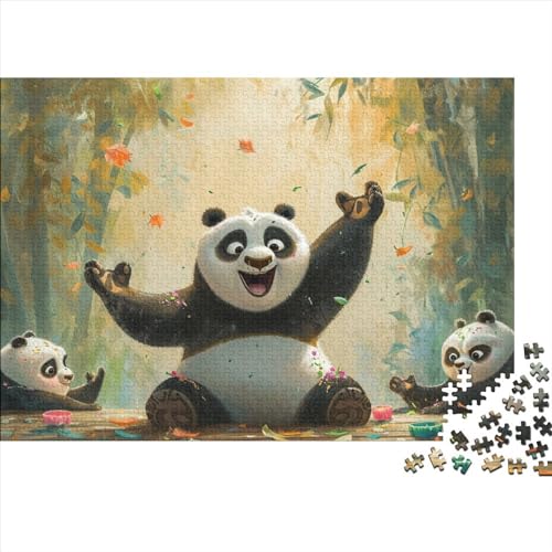 Kung Fu Panda 1000-teiliges Puzzle Lernspiel Spielzeug Geschenk Holzpuzzles Heim Dekoration Erwachsene Und Kinder Ab 14 Jahren 1000pcs (75x50cm) von GAOYUCHUN