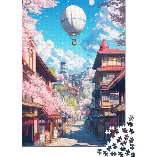 Lnspired Fantasy City 1000-teiliges Puzzle Lernspiel Spielzeug Geschenk Puzzle 1000 Teile Holzpuzzle Erwachsene Schwieriges Für Erwachsene Und Kinder Ab 12 Jahren 1000pcs (75x50cm) von GAOYUCHUN