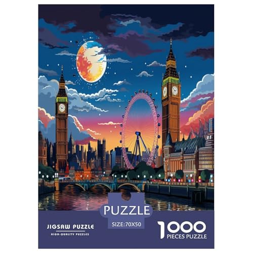 Londonerer Stadtbild Puzzles 1000 Teile Schwer Puzzle Spielzeug Lernspiel Impossible Herausforderung Spielzeug Für Erwachsene Und Kinder Ab 14 Jahren 70x50cm/1000pcs Londonerer Stadtbild Puzzles 1000 Teile Schwer Puzzle Spielzeug Lernspiel Impossible Herausforderung Spielzeug Für Erwachsene Und Kinder Ab 14 Jahren 70x50cm/1000pcs von GAOYUCHUN