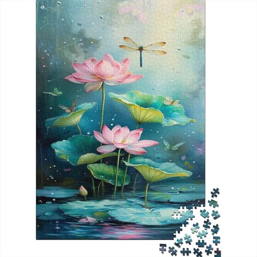 Lotus Open Puzzle 1000 Teile für Erwachsene Egalus Für Liebe Und Freund Unmögliches Puzzle Buntes Puzzle Erwachsene Kinder 1000 Teile (75 x 50 cm) von GAOYUCHUN