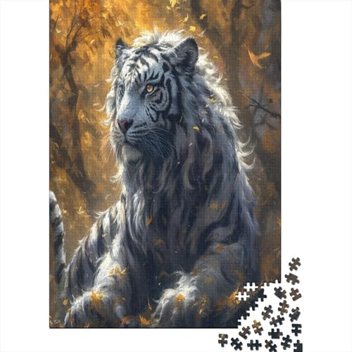 Majestic Tiger Puzzle 300 Teile Für Erwachsene Puzzles Puzzlespiele Für Die Ganze Familie Für Erwachsene Und Kinder Ab 12 Jahren 300pcs (40x28cm) von GAOYUCHUN