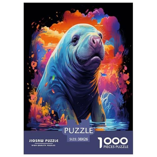 Manatees Puzzles 1000 Teile Schwer Puzzle Spielzeug Pädagogisches Spiel Impossible Herausforderung Spielzeug Für Erwachsene Und Kinder in Bewährter 38x26cm/1000pcs Manatees Puzzles 1000 Teile Schwer Puzzle Spielzeug Pädagogisches Spiel Impossible Herausforderung Spielzeug Für Erwachsene Und Kinder in Bewährter 38x26cm/1000pcs von GAOYUCHUN
