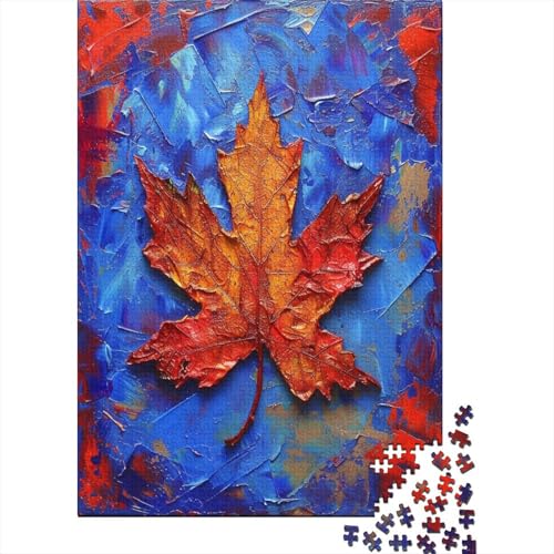 Maple Leaf 500 Teile Puzzle Für Erwachsene Puzzlespiele Für Die Ganze Familie Puzzle Für Erwachsene Und Kinder Ab 14 Jahren 500pcs (52x38cm) von GAOYUCHUN