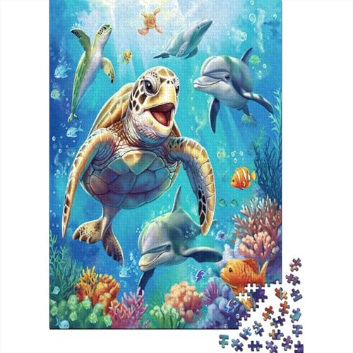 Marine Life 1000 Stück Puzzles Für Erwachsene Teenager Lernspiel Spielzeug Geschenk Moderne Heimdekoration Für Erwachsene Und Kinder Ab 12 Jahren 1000pcs (75x50cm) von GAOYUCHUN