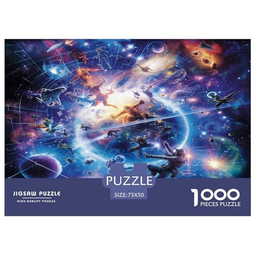 Milchstraße 1000 Teile, Impossible Puzzle,Geschicklichkeitsspiel Für Die Ganze Familie, Erwachsenenpuzzle Ab 14 Jahren Puzzel 1000pcs (75x50cm) von GAOYUCHUN