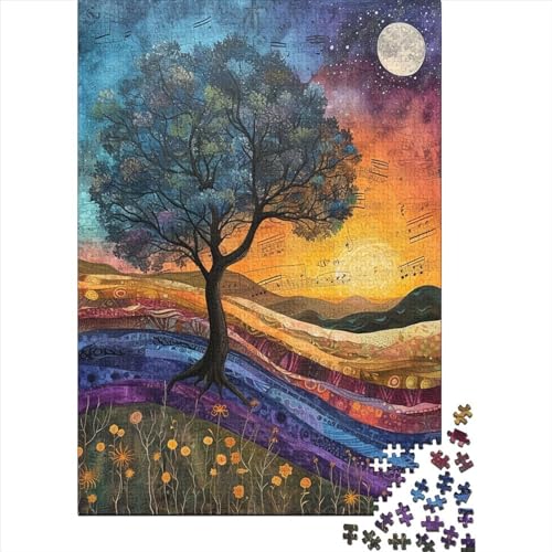 Music Tree Puzzle 500 Teile Für Erwachsene Puzzles Puzzlespiele Für Die Ganze Familie Puzzle Für Erwachsene Und Kinder Ab 14 Jahren 500pcs (52x38cm) von GAOYUCHUN