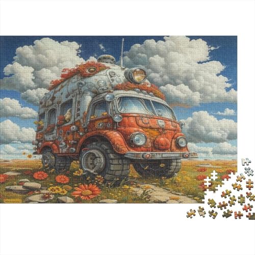 Mutt Vehicle 1000-teiliges Puzzle Für Erwachsene Kinder Geschicklichkeitsspiel Für Die Ganze Familie Puzzle Für Erwachsene Und Kinder Ab 14 Jahren 1000pcs (75x50cm) von GAOYUCHUN