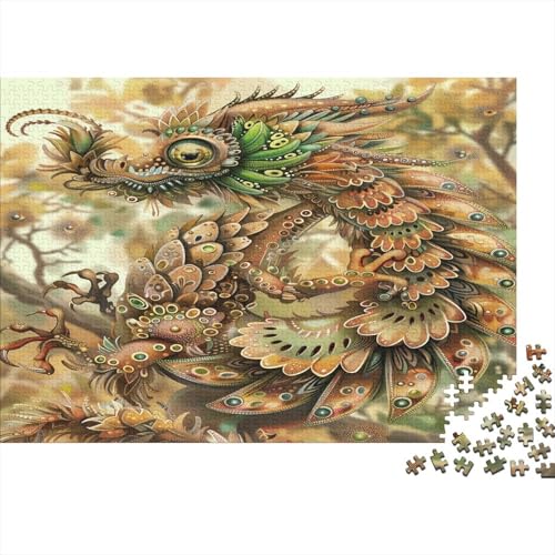 Mystical Jewelled Dragon Puzzle mit 1000 Teilen für Erwachsene, klassisch, einfach, klassisches Puzzle, Erwachsene, Kinder, 1000 Teile (75 x 50 cm) von GAOYUCHUN