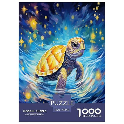Ölmalerei Schildkröte Puzzles 1000 Teile Schwer Puzzle Spielzeug Pädagogisches Spiel Impossible Herausforderungsspielzeug Für Erwachsene Und Kinder Ab 12 Jahren 70x50cm/1000pcs Ölmalerei Schildkröte Puzzles 1000 Teile Schwer Puzzle Spielzeug Pädagogisches Spiel Impossible Herausforderungsspielzeug Für Erwachsene Und Kinder Ab 12 Jahren 70x50cm/1000pcs von GAOYUCHUN